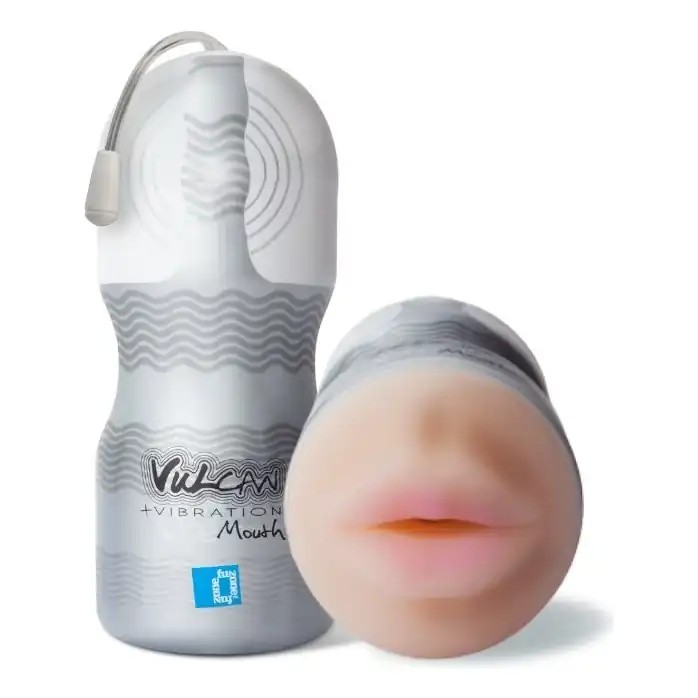Мастурбатор-ротик с вибрацией Vulcan Love Skin Masturbator Ripe Mouth Vibe - Vulcan. Фотография 5.