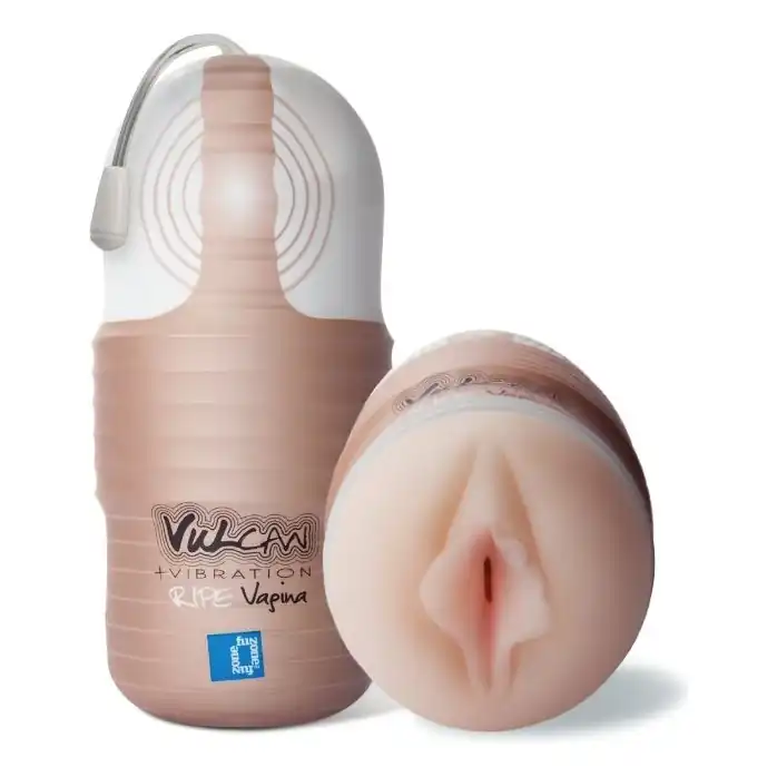 Мастурбатор-вагина с вибрацией Vulcan Love Skin Masturbator Ripe Vagina Vibe - Vulcan. Фотография 5.