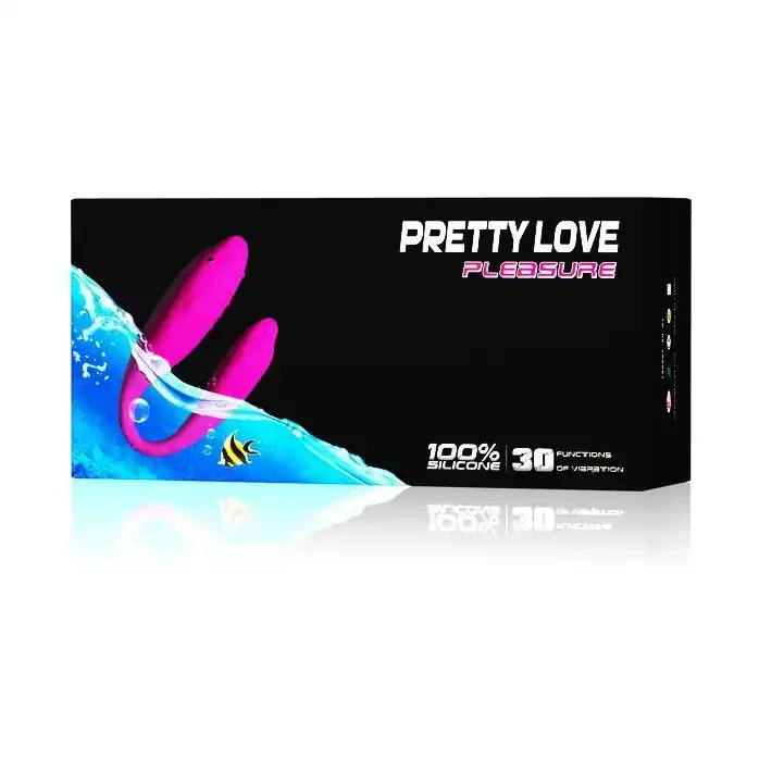 Вибромассажер для пар U-образной формы Pleasure - Pretty Love. Фотография 7.
