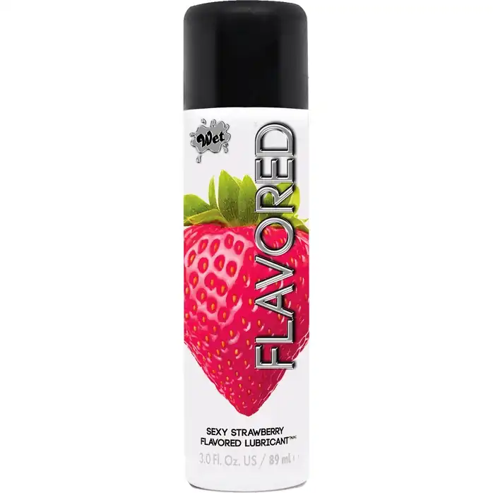 Лубрикант Wet Flavored Sexy Strawberry с ароматом клубники - 89 мл - Wet Flavored