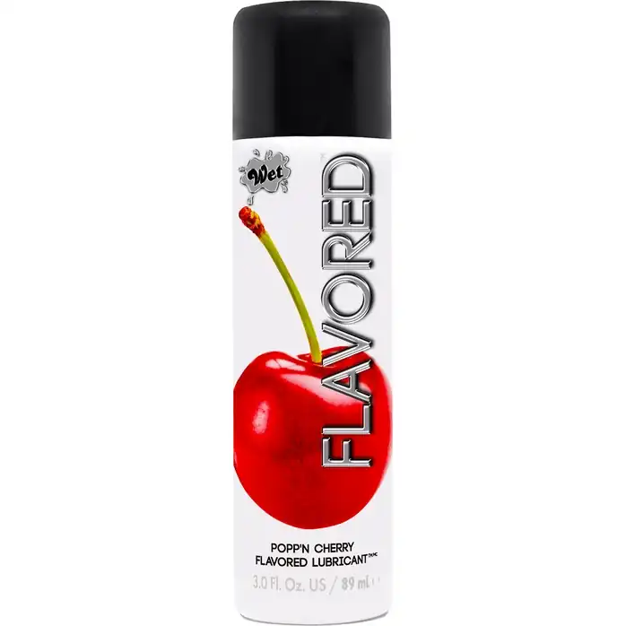 Лубрикант Wet Flavored Popp N Cherry с ароматом вишни - 89 мл - Wet Flavored