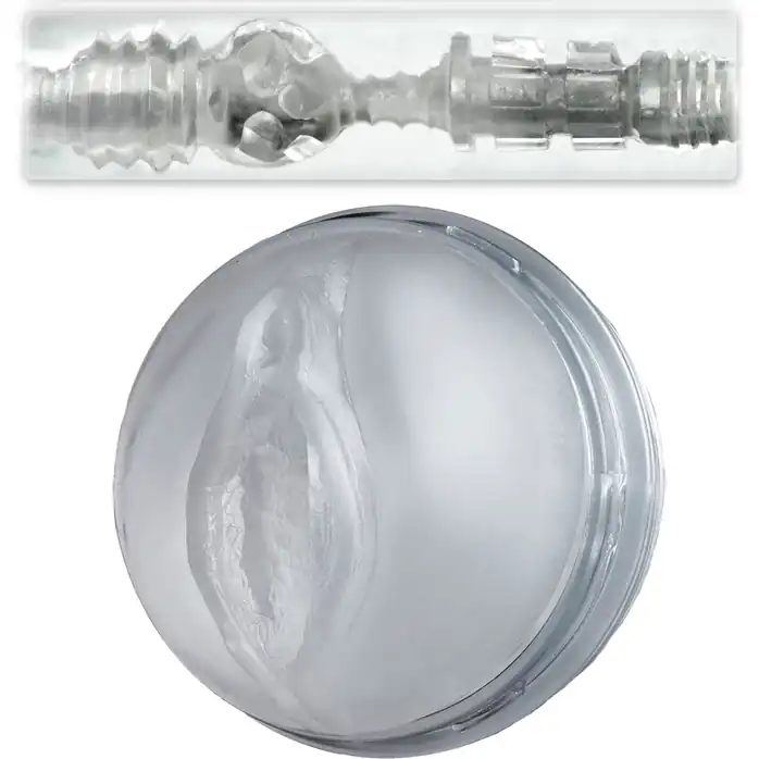Прозрачный мастурбатор-вагина Fleshlight - Ice Lady Crystal. Фотография 3.