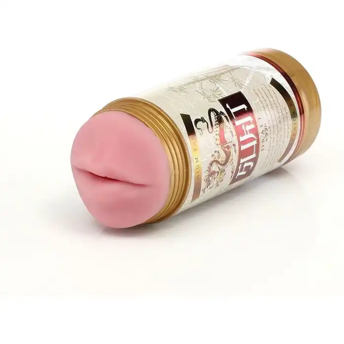 Необычный мастурбатор-ротик в банке Fleshlight - Sukit Draft. Фотография 2.