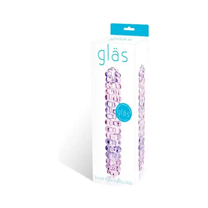 Двухцветный вагинальный стимулятор Purple Rose Nubby, 17,5 см. Фотография 2.