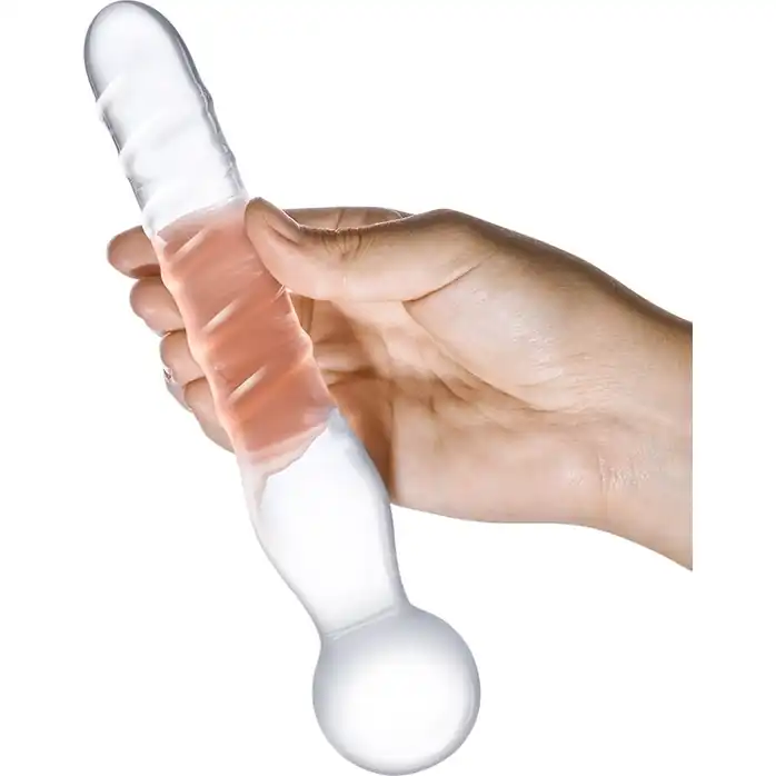 Стеклянный спиральный жезл Joystick - 20 см. Фотография 3.