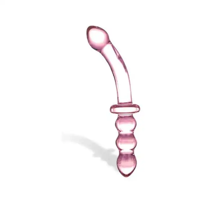 Анально-вагинальный фаллос из стекла Purple Pacifier, 20 см