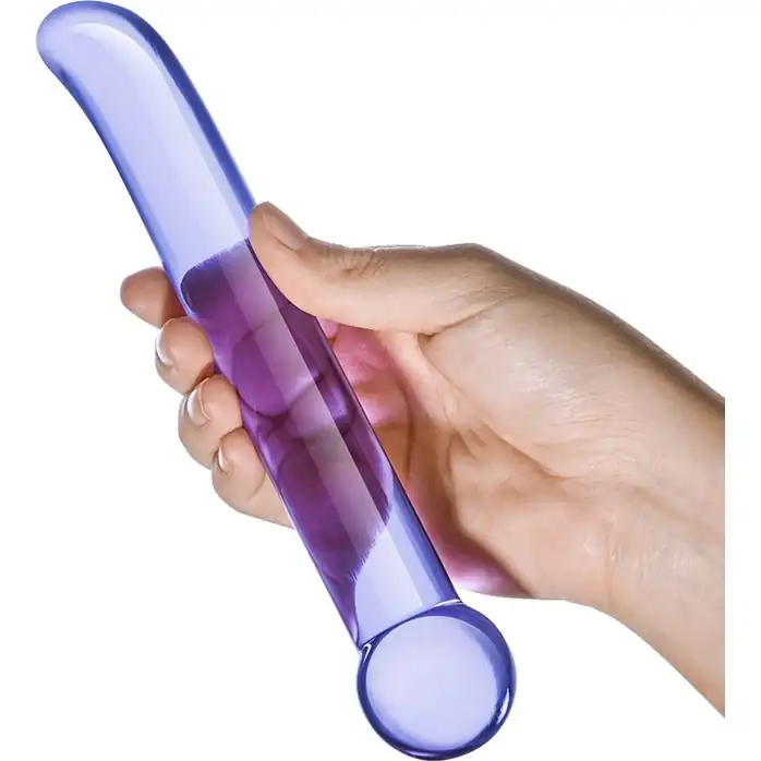 Гладкий стеклянный стимулятор G-Spot Tickler - 17 см. Фотография 3.