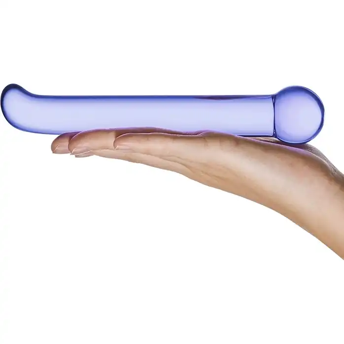 Гладкий стеклянный стимулятор G-Spot Tickler - 17 см. Фотография 4.