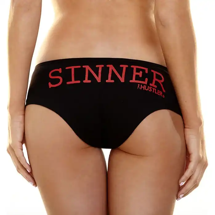 Женские трусики Hustler с надписью Sinner