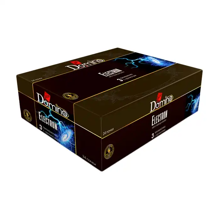 Ароматизированные презервативы Domino Electron - 3 шт - Domino Premium. Фотография 3.