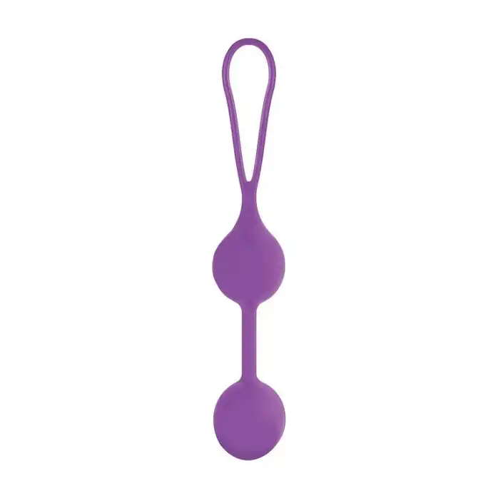 Фиолетовые шарики Pleasure Love Balls для вагинальной стимуляции - Shots Toys