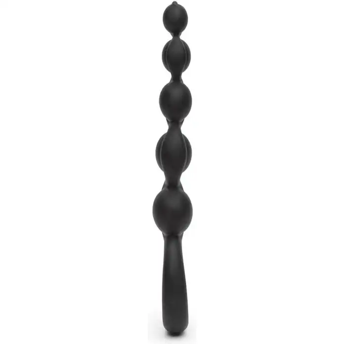 Черная анальная цепочка Bendybeads - 26,2 см. Фотография 3.