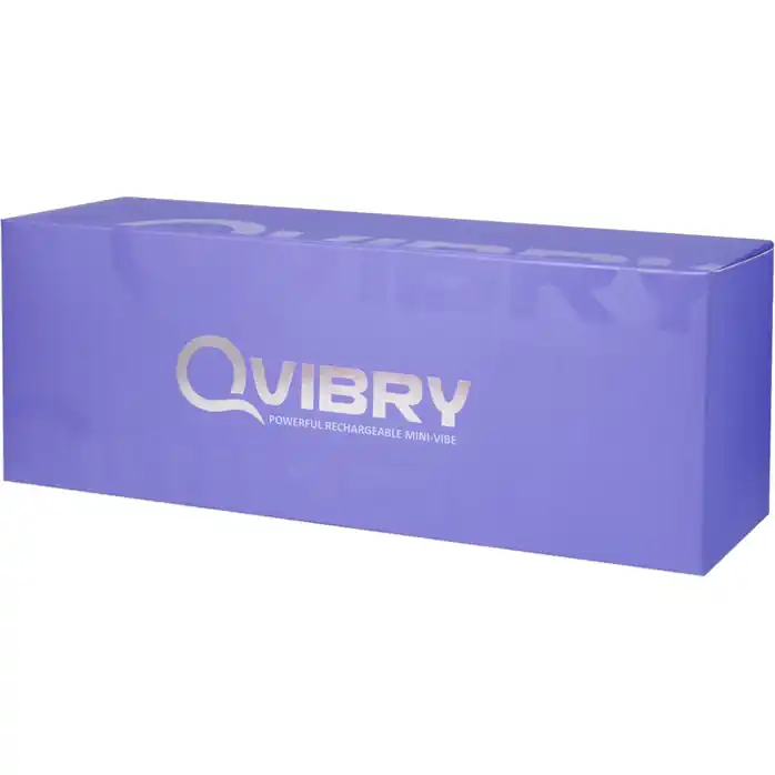 Фиолетовый клиторальный вибромассажёр Qvibry. Фотография 8.