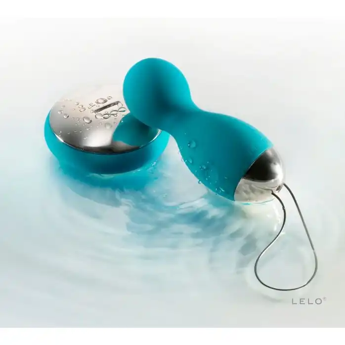 Вагинальные шарики Hula Beads Ocean Blue с ДУ. Фотография 2.