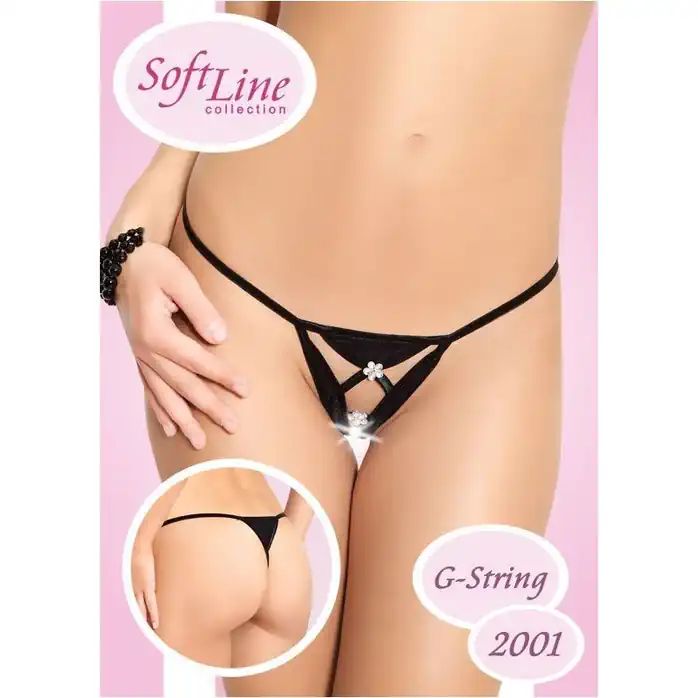Трусики-стринги со стразами - Pants Thongs