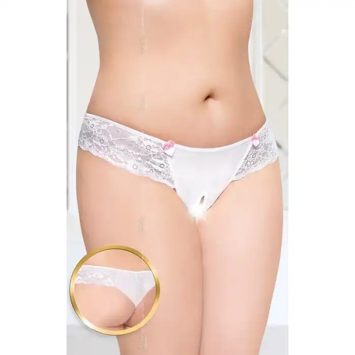 Трусики-шортики с кружевными вставками - Pants Thongs