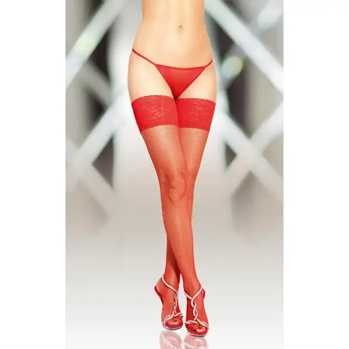 Чулки с кружевной резинкой и швом сзади - Hosiery
