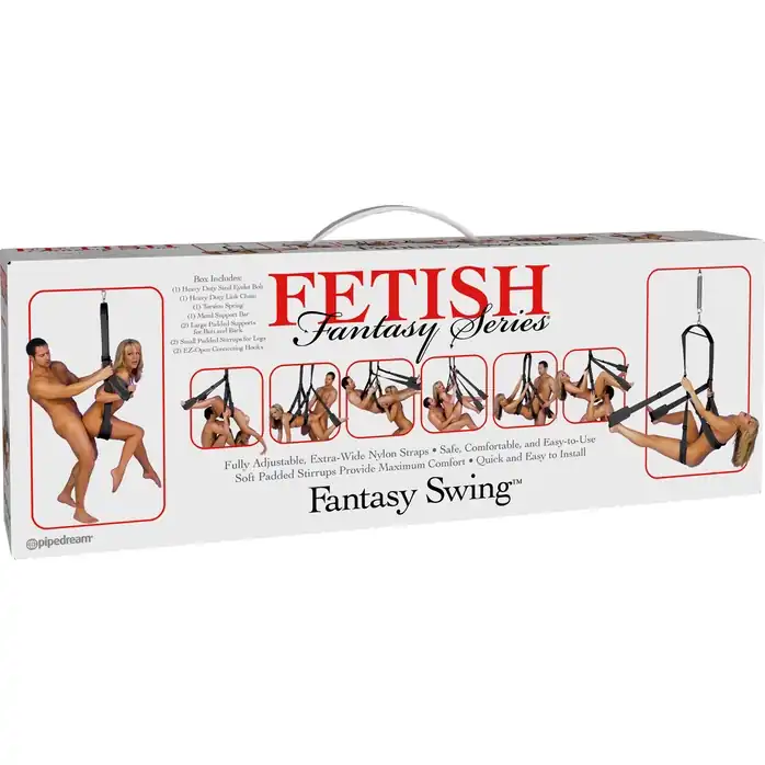 Чёрные секс-качели Fantasy Swing - Fetish Fantasy Series. Фотография 10.