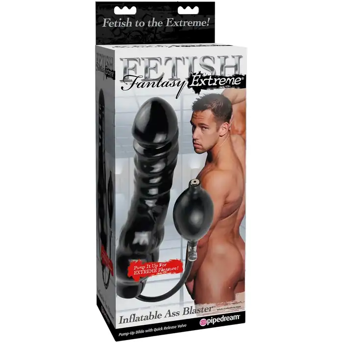 Фаллоимитатор с функцией подкачки Inflatable Ass Blaster - 23 см - Fetish Fantasy Extreme. Фотография 3.