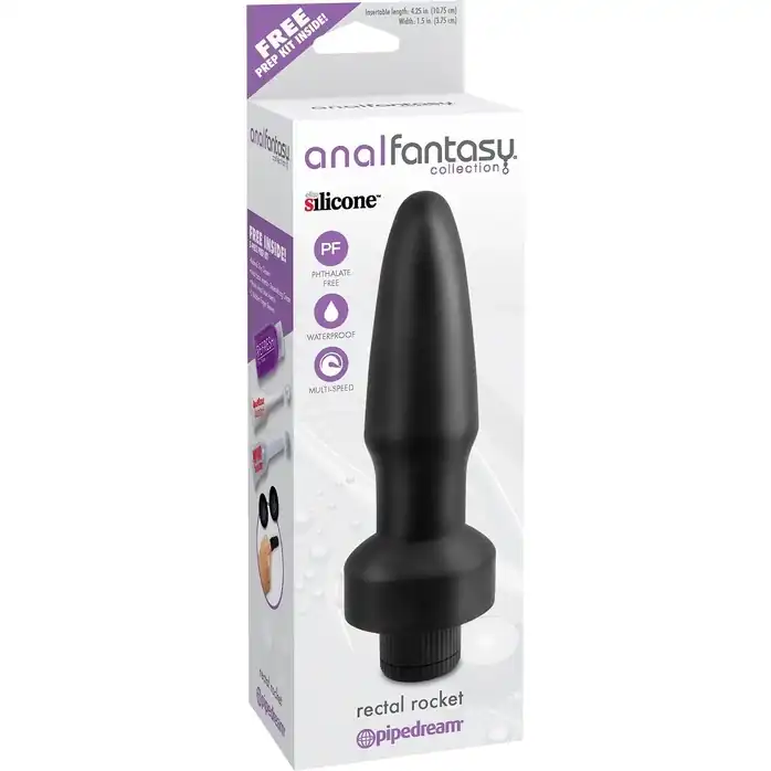 Анальный вибростимулятор Rectal Rocket - 15,3 см - Anal Fantasy Collection. Фотография 3.