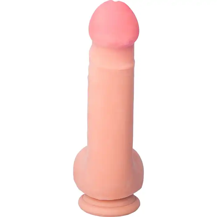 Телесный вибратор REALSTICK ELITE VIBRO с пультом ДУ - 19 см - RealStick Elite. Фотография 4.