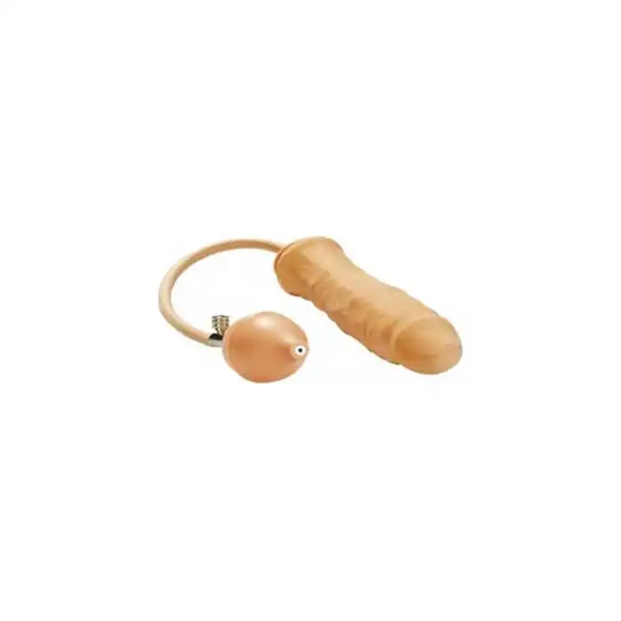 Расширяющийся фаллоимитатор Inflatable Naturel Prosthetic - 17 см