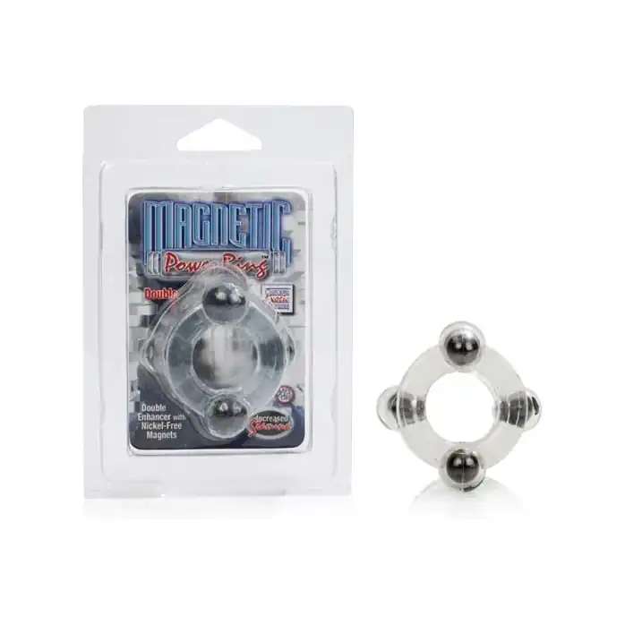Двойное эрекционное кольцо с магнитами Magnetic Power Ring - Magnetic Power Rings. Фотография 3.