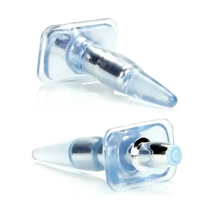 Голубая анальная пробка Vibrating High Intensity Probe - 9,5 см - Anal Toys. Фотография 2.