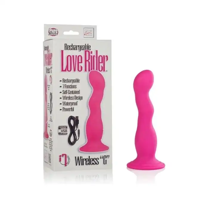 Перезаряжаемый вибромассажер-насадка Rechargeable Love Rider Wireless “G” - 13,25 см - Love Rider. Фотография 4.