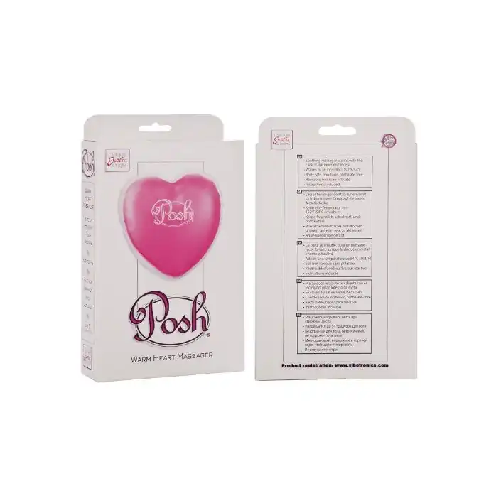 Согревающий массажер в форме сердца Posh Warm Heart Massager - Posh. Фотография 2.