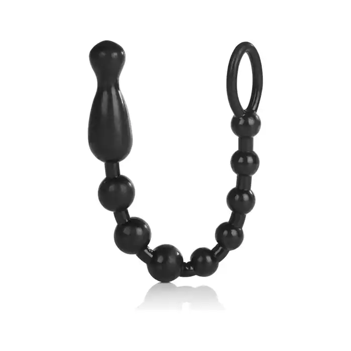 Анальная чёрная цепочка COLT Max Beads - 28 см - Colt. Фотография 3.
