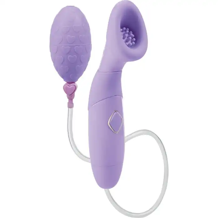 Помпа Waterproof Silicone Clitoral Pump Collection Thea с вибрацией фиолетовая - Dr. Laura Berman Collection