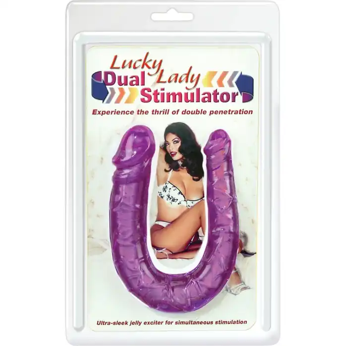Двухголовый фаллоимитатор LUCKY LADY - 30 см - Pipedream Products. Фотография 2.