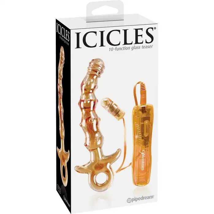 Стеклянный вибратор ICICLES № 15 - 17,1 см - Icicles. Фотография 3.