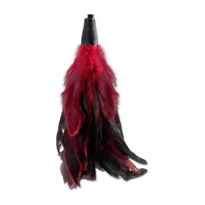 Пуховка для щекотания Feather Tickler - 18 см - Fetish Fantasy Series. Фотография 2.