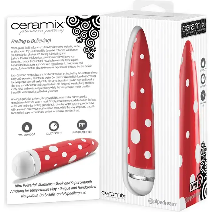 Керамический вибратор CERAMIX №9 - 17,5 см - Ceramix. Фотография 3.