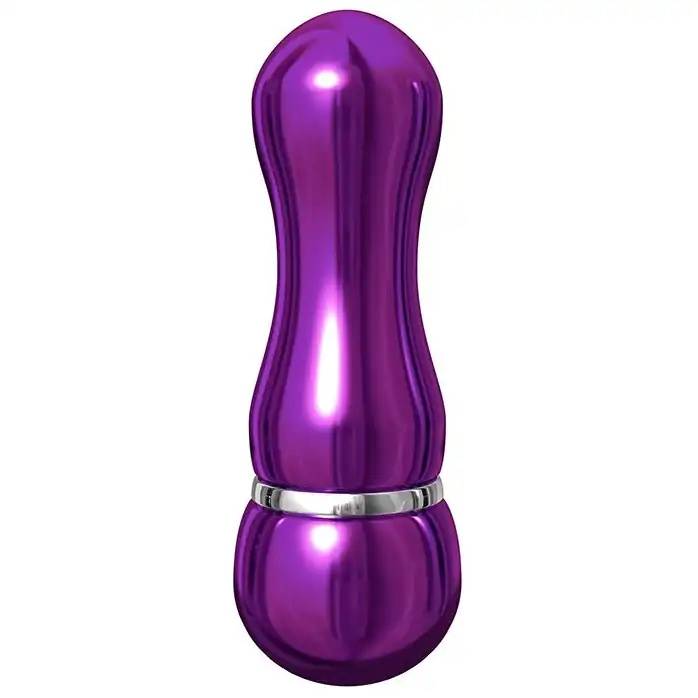 Фиолетовый алюминиевый вибратор PURPLE SMALL - 7,5 см - Pure Aluminium