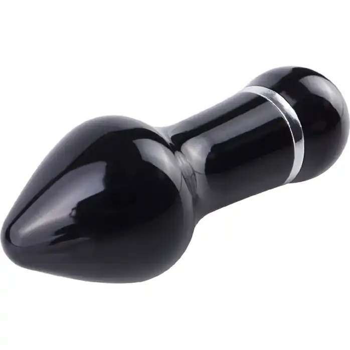 Чёрный алюминиевый вибратор BLACK SMALL - 7,5 см - Pure Aluminium. Фотография 2.