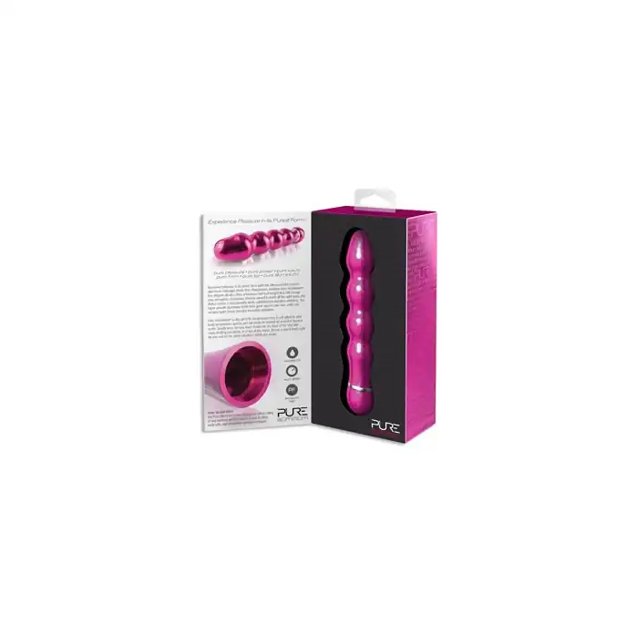 Аллюминиевый вибратор PINK MEDIUM - 16 см - Pure Aluminium. Фотография 2.