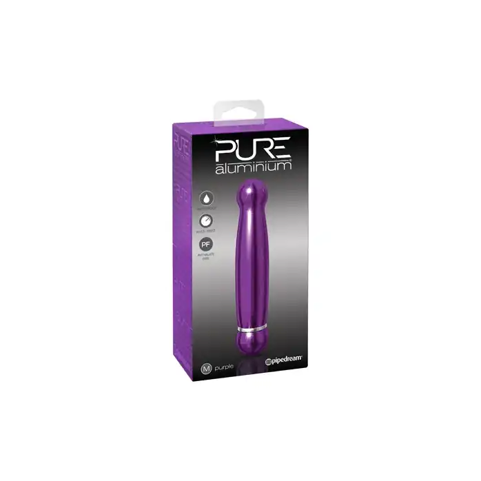 Алюминиевый вибратор PURPLE MEDIUM - 16 см - Pure Aluminium