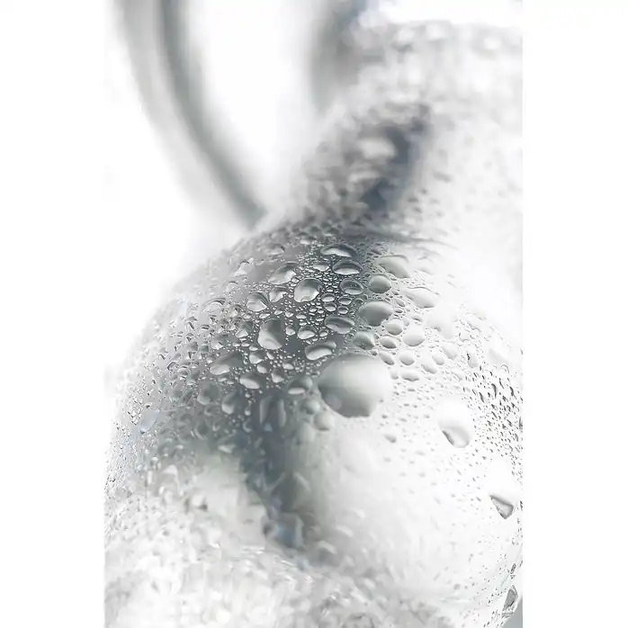 Стеклянная анальная втулка с ограничителем - 10,5 см - Sexus Glass. Фотография 5.