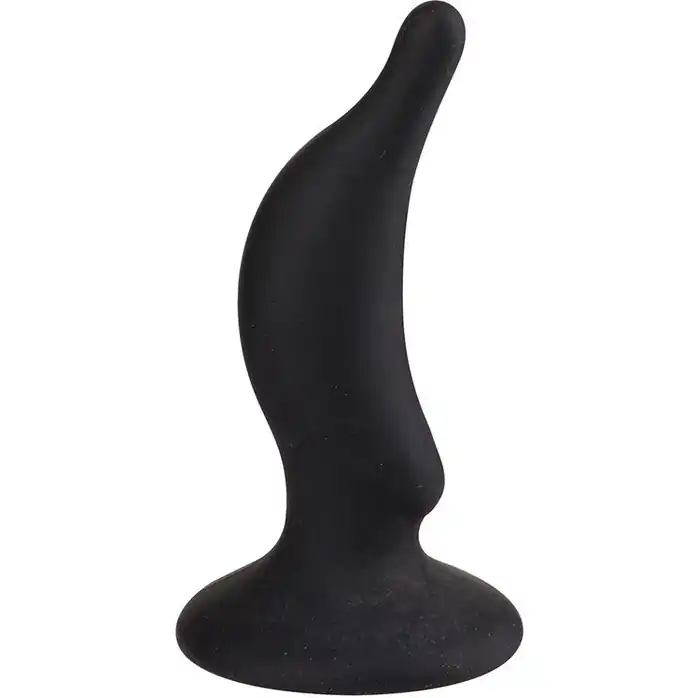 Чёрная анальная пробка ASS JACKER - 12 см - MenzStuff. Фотография 2.