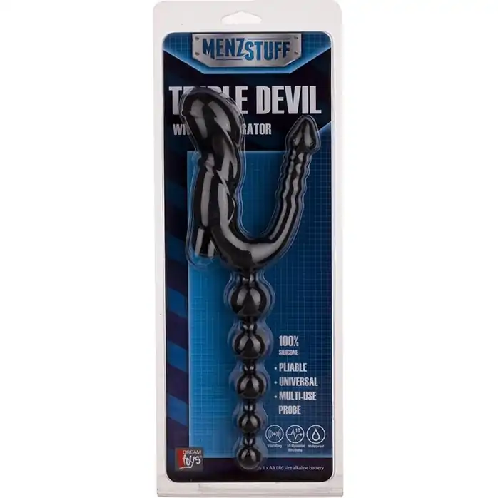 Тройной анальный вибратор TRIPLE DEVIL - MenzStuff