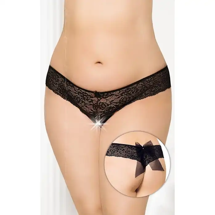 Прелестные трусики с доступом и бантиком - Pants Thongs
