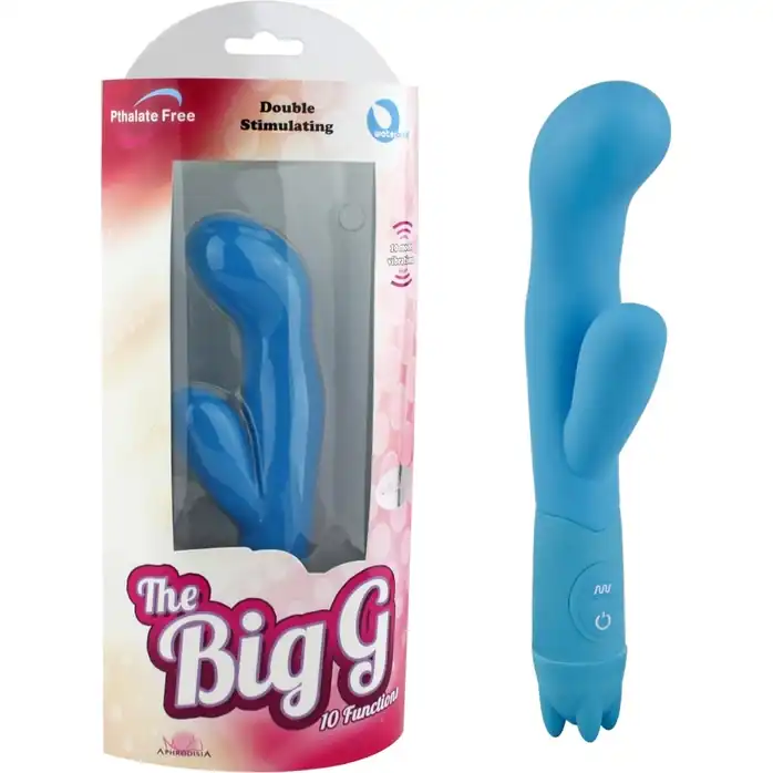 Вибростимулятор точки G The Big G голубого цвета. Фотография 2.