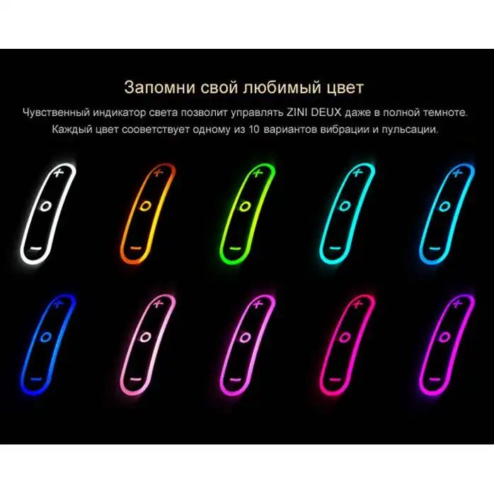 Белый вибратор для пары 2 в 1 ZINI DEUX. Фотография 4.