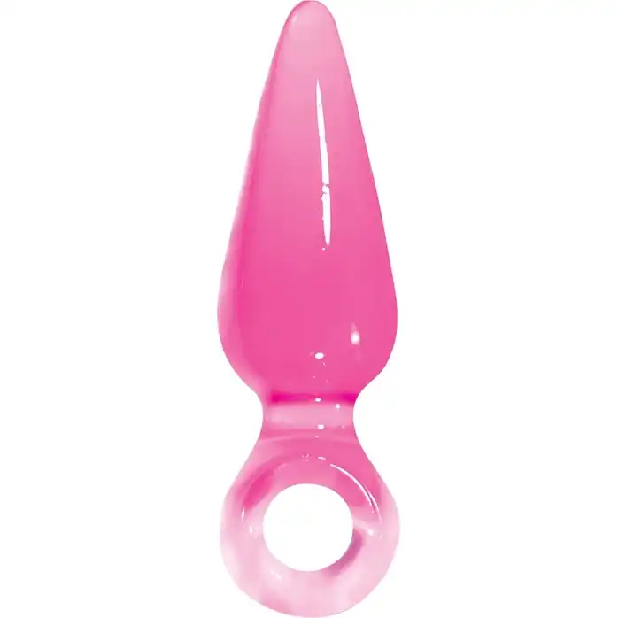 Малая розовая анальная пробка Jolie Pleasures Small - 10 см - Jolie