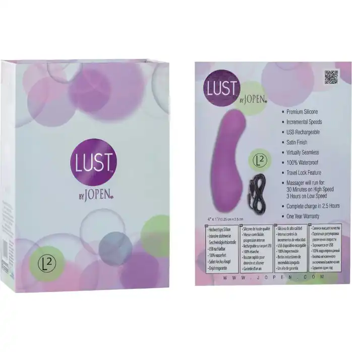 Фиолетовый миниатюрный вибратор Lust by JOPEN L2 - Lust. Фотография 2.