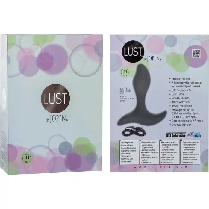 Серый массажер простаты Lust by JOPEN L11 - Lust . Фотография 2.