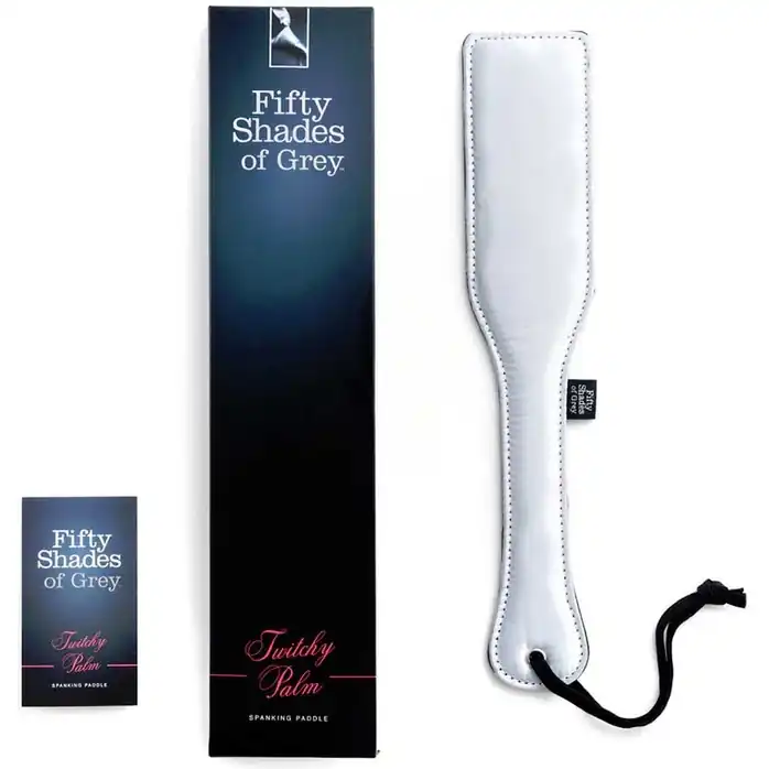 Двусторонняя сатиновая шлепалка Satin Spanking Paddle - 32 см - Fifty Shades of Grey. Фотография 3.